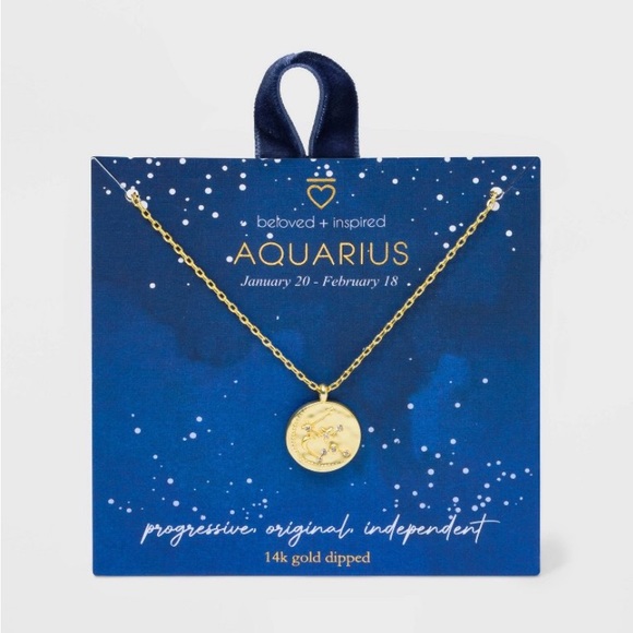 Beloved Inspired 14K Gold Dipped Constellation 
Disc w/ Stones Pendant Necklace - Picture 9 of 15